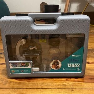 52-Piece Kids Microscope Set - Gray